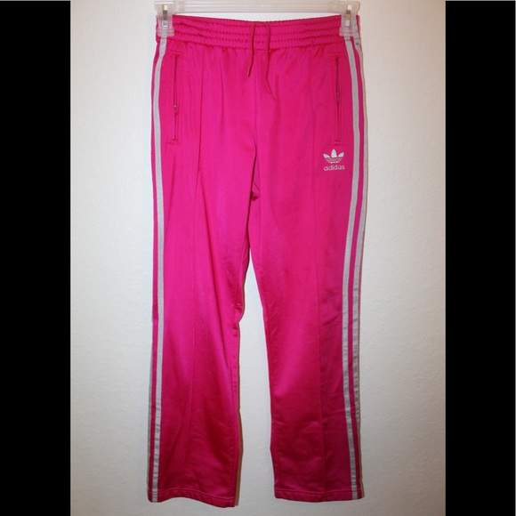 hot pink adidas track pants
